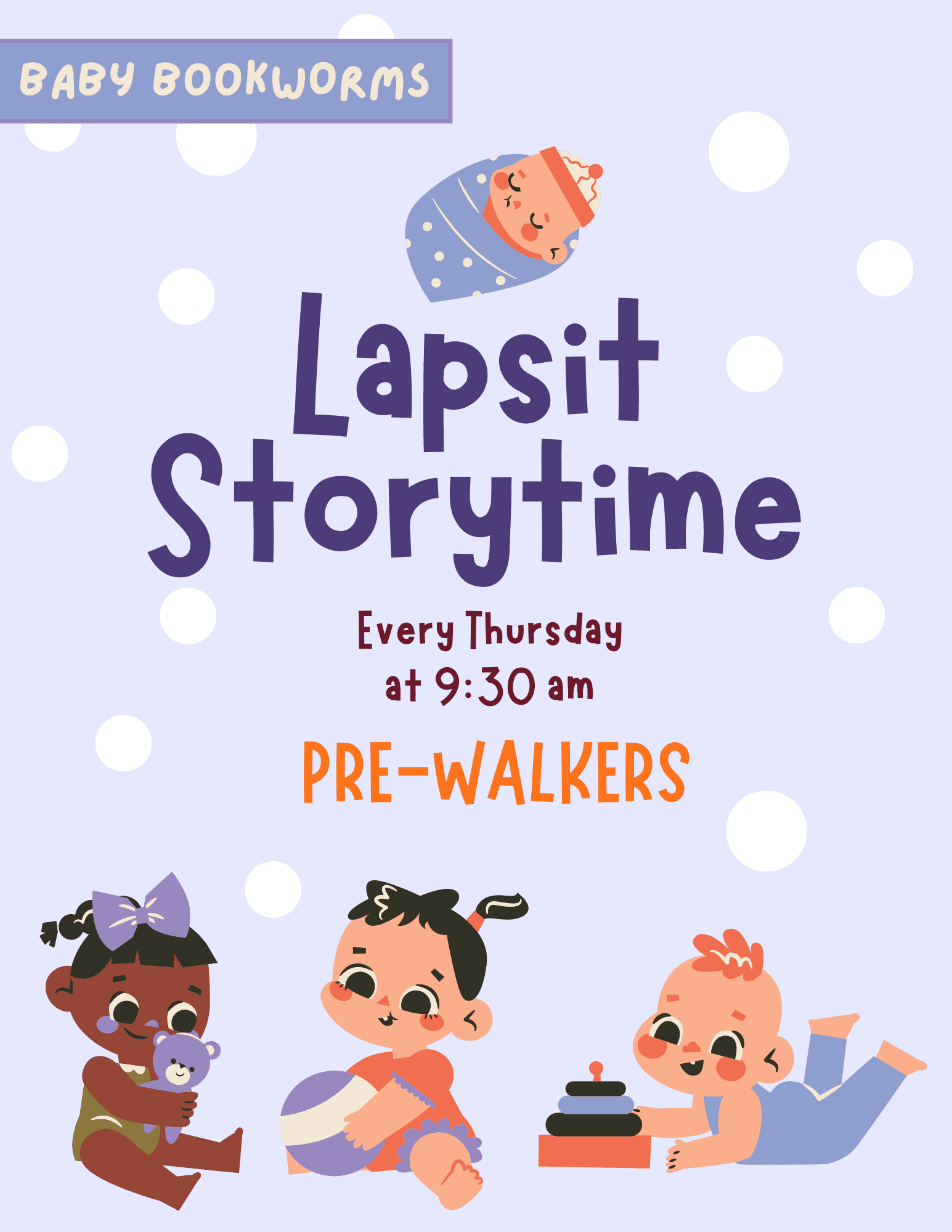Lapsit Storytime (pre-walkers)