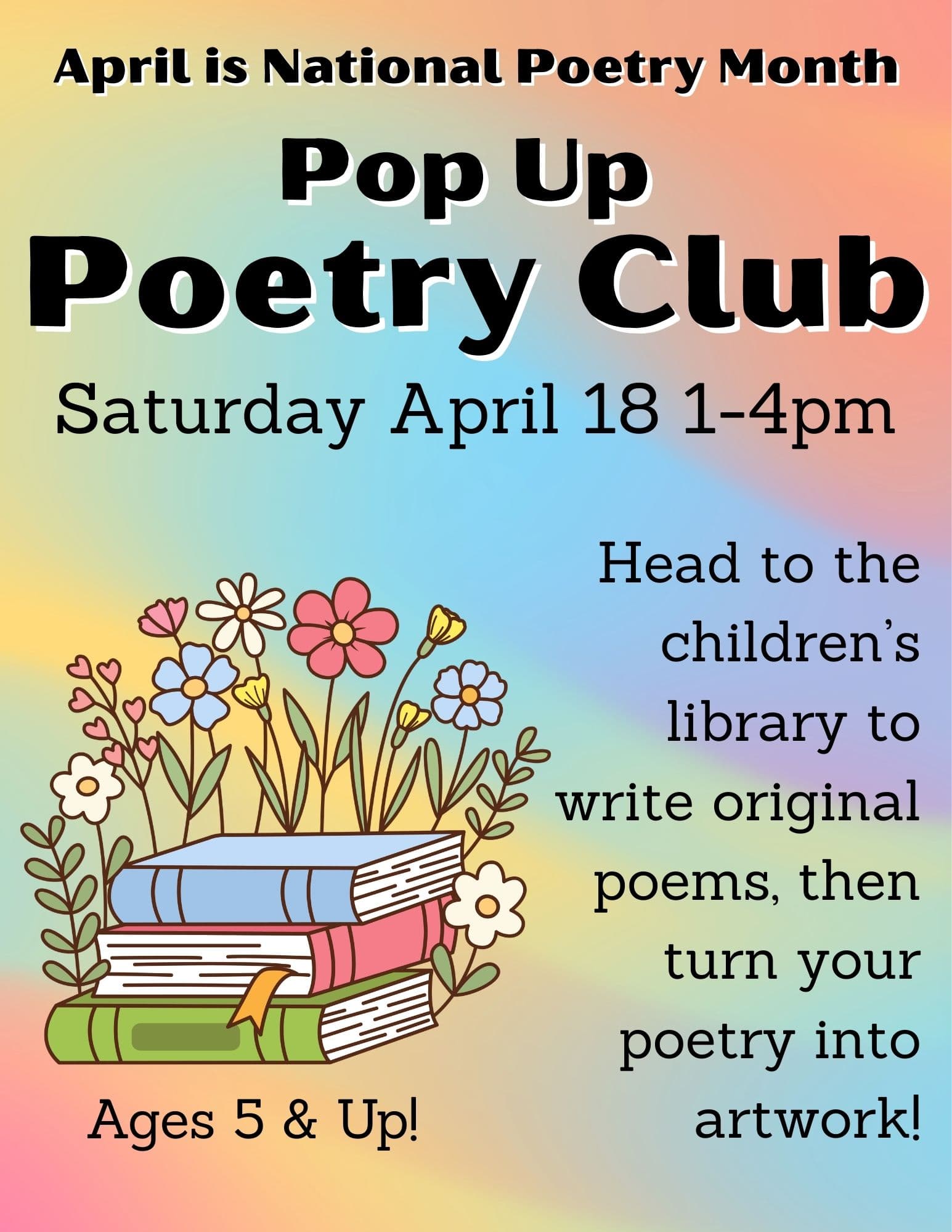 Kids Pop Up Poetry Club